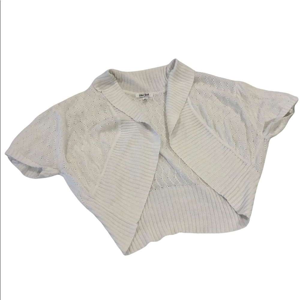 Short White Cardigan